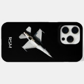 Mit Monogramm Flugzeug, Jet-Kämpfer, PILOT, kunden Case-Mate iPhone Hülle (Rückseite (Horizontal))