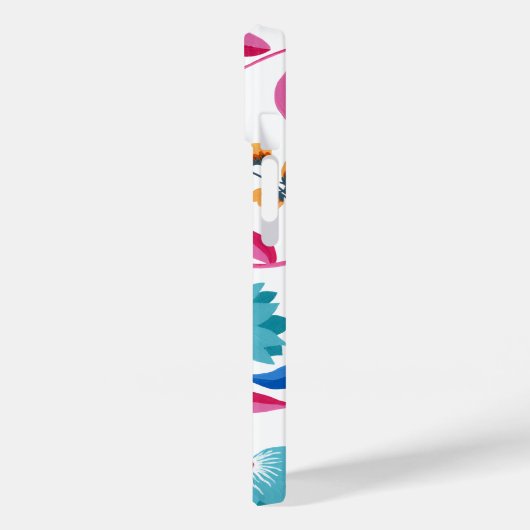 Mit Monogramm Folkloremuster Case-Mate iPhone Hülle (Rückseite / Links)