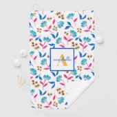 Mit Monogramm Folkloremuster Golfhandtuch (Insitu)