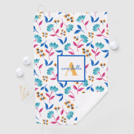 Mit Monogramm Folkloremuster Golfhandtuch