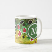 Mit Monogramm Forellenfischerei Kaffeetasse (VorderseiteRechts)