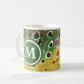 Mit Monogramm Forellenfischerei Kaffeetasse (Vorderseite Links)