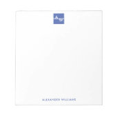 Mit Monogramm Formular Notizblock (Vorderseite)