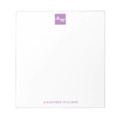 Mit Monogramm Formular Notizblock (Vorderseite)