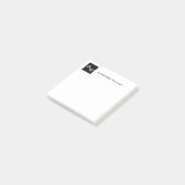 Mit Monogramm Formular Post-it Klebezettel (angewinkelt)