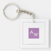 Mit Monogramm Formular Schlüsselanhänger (Vorderseite)