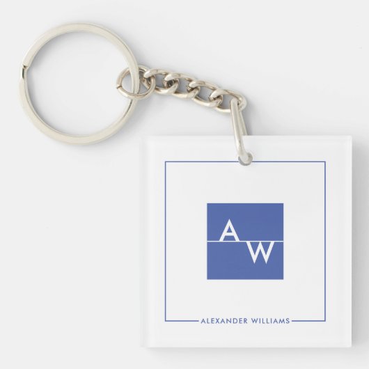 Mit Monogramm Formular Schlüsselanhänger (Vorderseite)