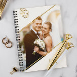 Mit Monogramm Foto für Minimalistischen Winkel Planer<br><div class="desc">Modernes und minimalistisches personalisiertes Foto.</div>