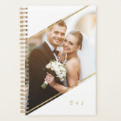 Mit Monogramm Foto für Minimalistischen Winkel Planer (Vorderseite)