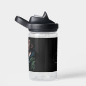 Mit Monogramm Foto Schwarz/Weiß Trinkflasche (rechts)