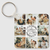 Mit Monogramm FotoCollage | Monogramm-Geschenk Schlüsselanhänger (Vorderseite)