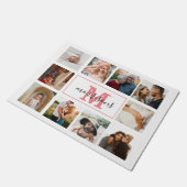 Mit Monogramm FotoCollage Personalisiert Doormat Fußmatte (Schrägansicht)