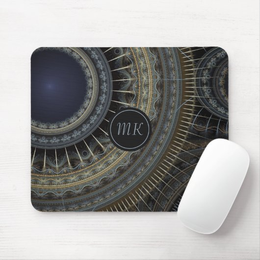 Mit Monogramm Fraktal Mousepad (Mit Mouse)