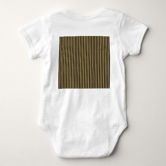 mit Monogramm Frau personalisiert Name Baby Baby Strampler (Rückseite)