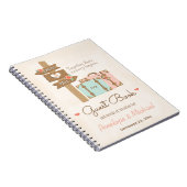 MIT MONOGRAMM FRAU REISE-THEMED GAST-BUCH NOTIZBLOCK (Rechte Seite)