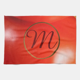 Mit Monogramm, frische Rote Tomaten Geschirrtuch