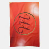 Mit Monogramm, frische Rote Tomaten Geschirrtuch (Vertikal)