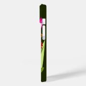 Mit Monogramm Frühling mit Tulpen Case-Mate iPhone Hülle (Rückseite / Links)