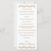 Mit Monogramm Fuchsia Gold marokkanische Hochzeits (Vorderseite)