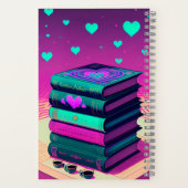 Mit Monogramm für die Liebe von Büchern Notizblock (Rückseite)