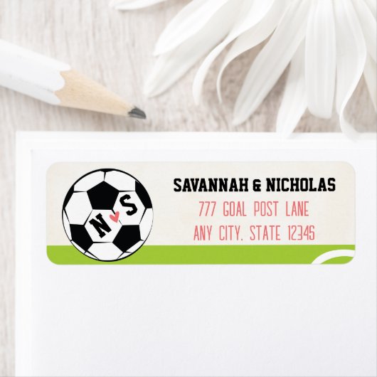 Mit Monogramm Fußballhochzeit (Insitu)