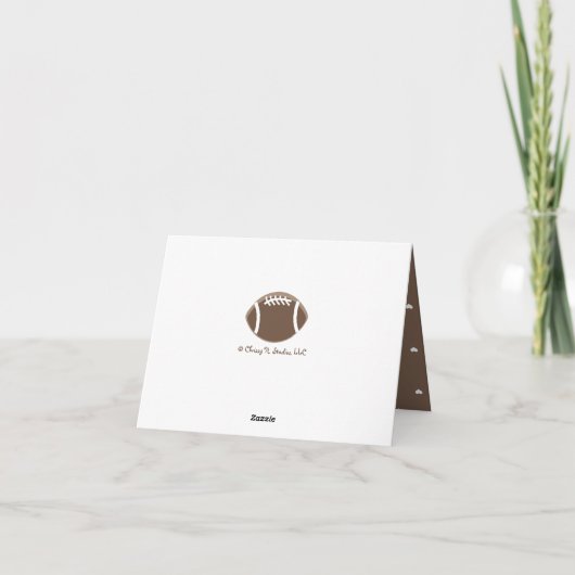 MIT MONOGRAMM FUSSBALLWEDING DANKE (Rückseite)