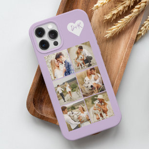 Mit Monogramm Galerie von 8 Personalisierten Fotos iPhone 15 Pro Max Hülle
