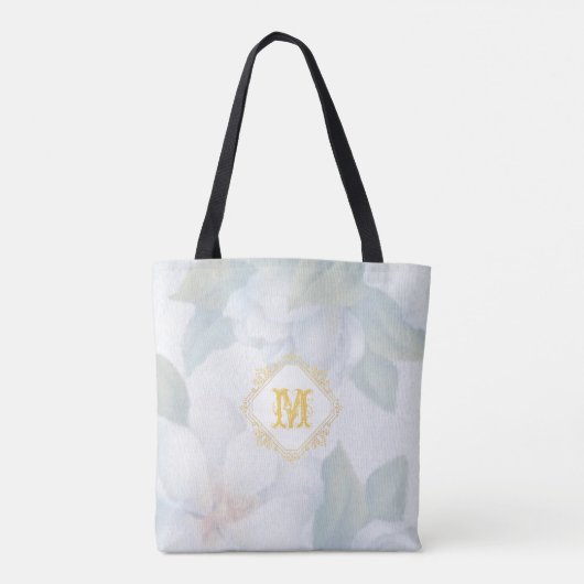 Mit Monogramm Gastgeschenk Hochzeit mit gebürstete Tasche (Rückseite)
