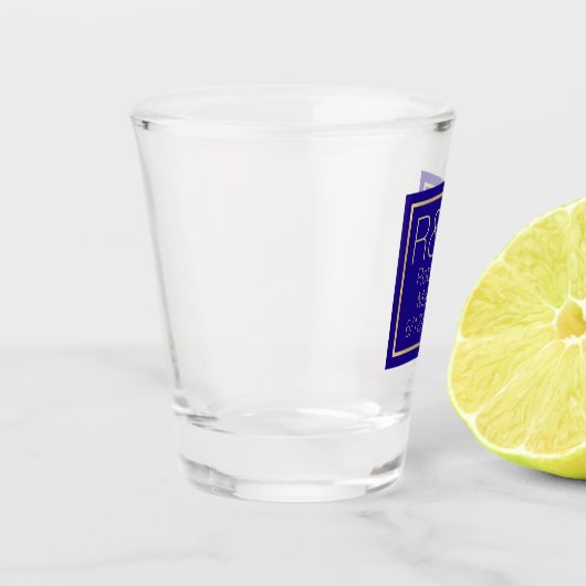 Mit Monogramm Gastgeschenk Hochzeit Schnapsglas (Links)