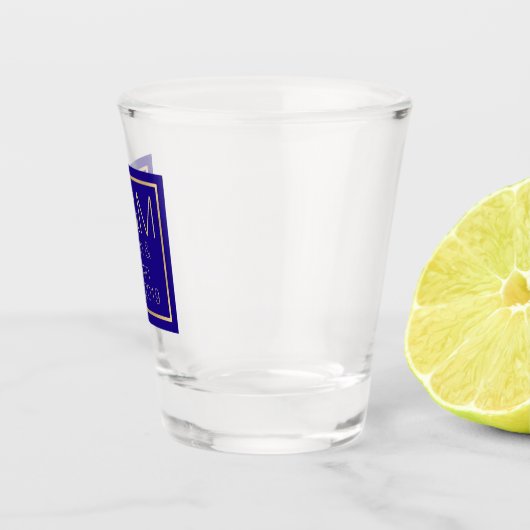 Mit Monogramm Gastgeschenk Hochzeit Schnapsglas (Rechts)