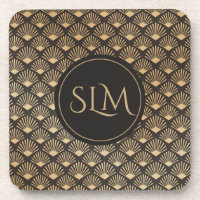 mit Monogramm Gatsby Art Deco Lüftermuster