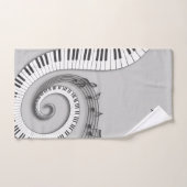 Mit Monogramm gebogene Klavierschlüssel und Badhandtuch Set (Handtuch)