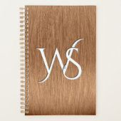 Mit Monogramm gebürstetes Kupfer Planer (Vorderseite)