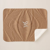 Mit Monogramm gebürstetes Kupfer Sherpadecke (Vorderseite (Horizontal))