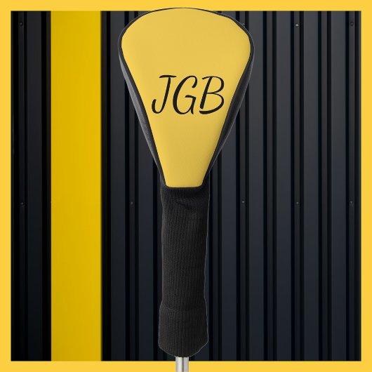 Mit Monogramm Gelb oder Farbe Golf Headcover