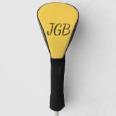 Mit Monogramm Gelb oder Farbe Golf Headcover (Vorderseite)