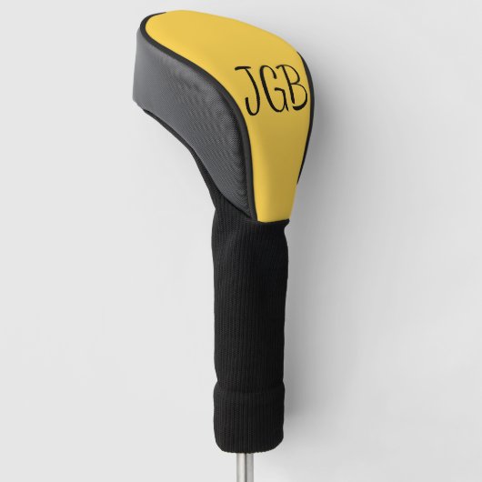 Mit Monogramm Gelb oder Farbe Golf Headcover (angewinkelt)