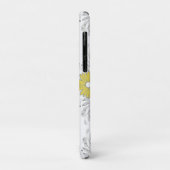 Mit Monogramm Gelb und Grau Case-Mate iPhone Hülle (Hinten/Links)