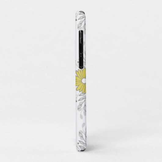 Mit Monogramm Gelb und Grau Case-Mate iPhone Hülle (Hinten/Links)