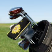 Mit Monogramm-Gelbe Daisy-Putter-Abdeckung Golf Headcover (In Situ)