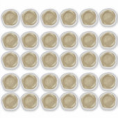 Mit Monogramm Gelbe Imitate Wachs Siegel Aufkleber (Vorderseite)