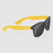 Mit Monogramm Gelbe Sonnenbrille Herz (Rechts)