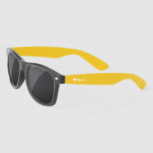 Mit Monogramm Gelbe Sonnenbrille Herz (Links)