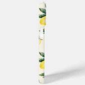 Mit Monogramm Gelbe Zitronen Muster Moderne Initia Case-Mate iPhone Hülle (Rückseite / Rechts)