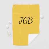 Mit Monogramm Gelbes Gold oder Farbhintergrund aus Golfhandtuch (Insitu)