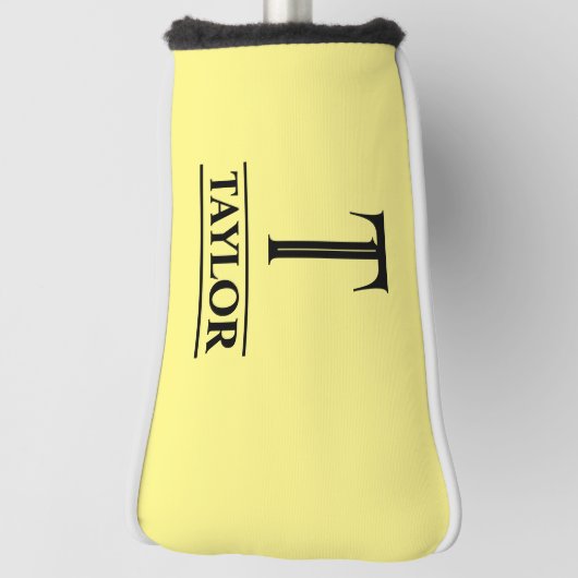 Mit Monogramm Gelbes Putter Golf Head Cover Golf Headcover (Rotieren 90)