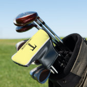 Mit Monogramm Gelbes Putter Golf Head Cover Headcover (In Situ)