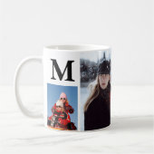Mit Monogramm genannte Family Foto personalisiert Kaffeetasse (Links)
