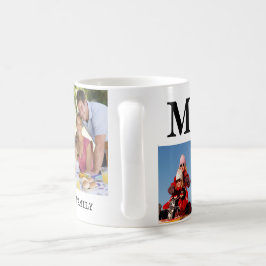 Mit Monogramm genannte Family Foto personalisiert Kaffeetasse