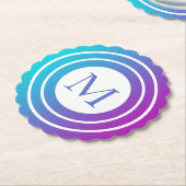 Mit Monogramm geometrische Multicolorbreite Untersetzer (angewinkelt)